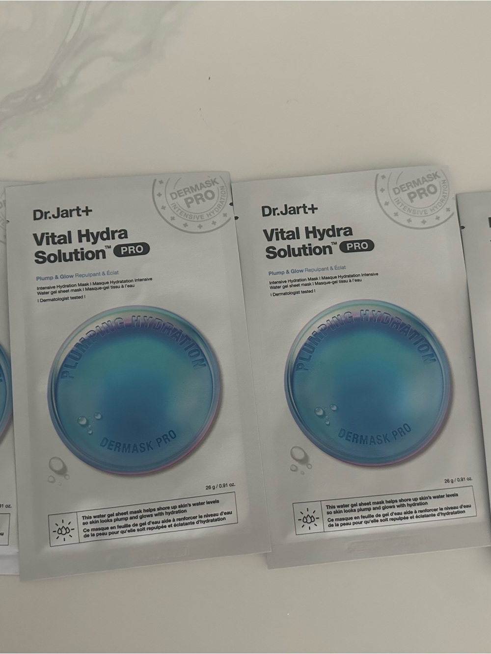 Dr.Jart+ Vital Hydra Solution Pro Sheet Mask — Blue Hydration Mask - FOUR MASKS